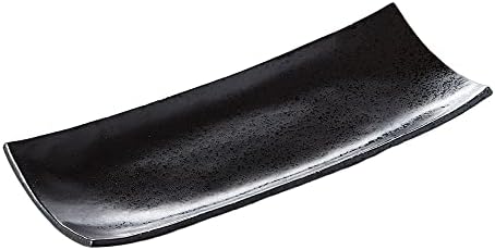 セトモノホンポ(Setomonohonpo) Черна сервировочная чиния [10,8 х 4.1 х 1,4 инча (27,5 х 10.5 х 3.5