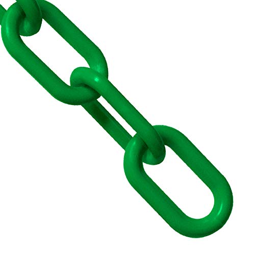 Пластмасов Барьерная верига Mr. Chain, Зелена, Диаметър на ниво 1 инча, дължина 25 Метра (10004-25)