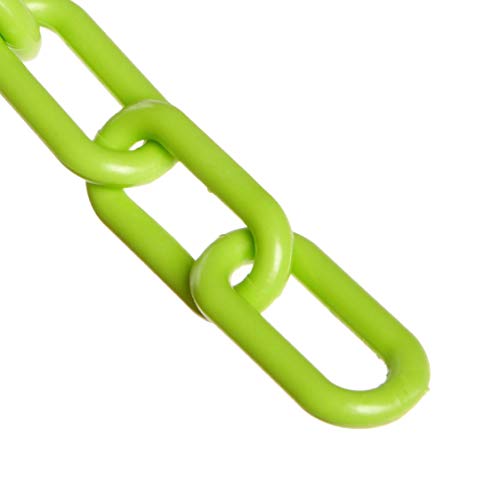 Пластмасов Барьерная верига Mr. Chain, Защитен Зелен цвят, диаметър на ниво 1 инча, дължина 25 метра (10014-25)