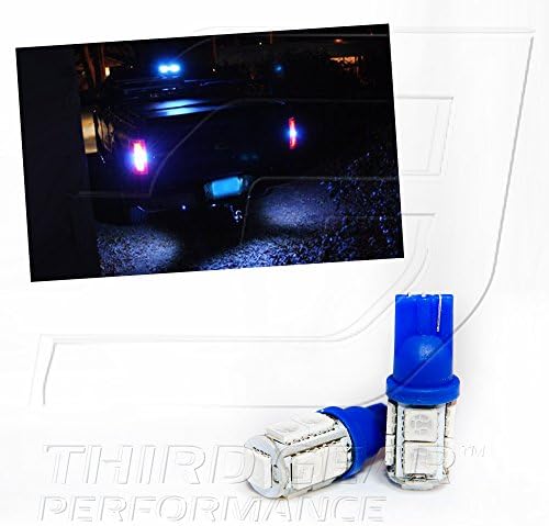 TGP T15 Синьо 9 LED SMD 5050 Клиновые лампа за заден ход/гръб Двойка 2002-2013 е Съвместима с Honda Civic (само