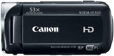 Видеокамера Canon VIXIA HF R40 HD с 53-кратно оптично увеличение, стабилизированным изображение, 8 GB Вградена