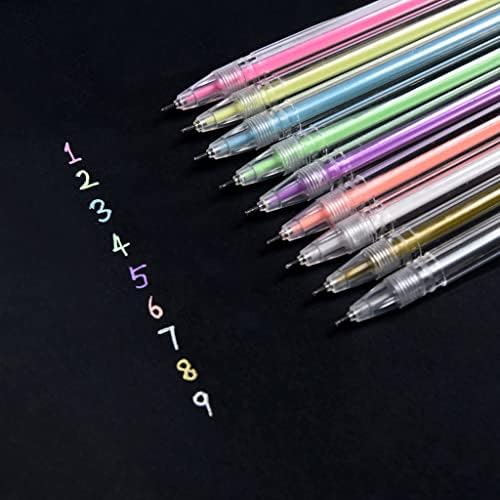 Комплект цветни гелевых дръжки WALNUTA 9 БР., Синя Химикалка писалка 0,5 мм, за да влезете, Сладки Училищните