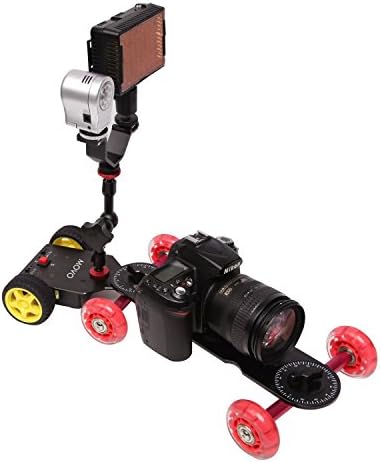 Количка с електрически люк Movo Photo DMA100, Ремарке за настолни колички за скейтеров с видео камери
