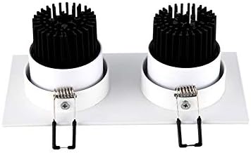 OKLUCK Ултратънък led-Вградени лампа с двойна глава, Алуминий тавана лампа с висок CRI Ra80 AC 110-240 v, Водоустойчив-IP44,