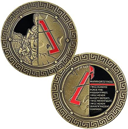 BHealthLife Спартански Войн Етоса Предизвикателство Монета Военен Подарък