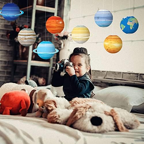 Хартиени Фенери 8шт Планетите в Слънчевата система и за Декорация на Детска Стая, Пространство и партита