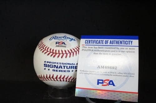 Автограф на Дъсти Роудса (MVP 54 WS) в бейзбола Auto PSA/DNA AM48692 - Бейзболни топки с автографи