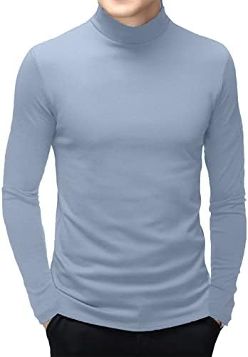 Мъжка Тениска С Къс Ръкав Бегла Имитация На Turtlenecks Slim Fit Майк Пуловер Минерални Обикновена Върховете