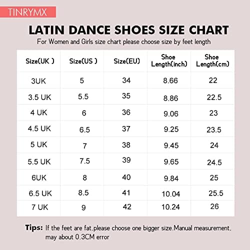 TINRYMX/ Дамски Обувки за латино танци Със затворени пръсти, пайети, каишка на щиколотке, За Салса, Бални танци,