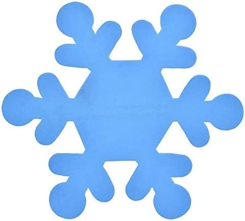 Лист стиропор за украса на коледни (12) фигури от сини снежинки, Бижута и Снежинки. (Сини снежинки) са Отлични