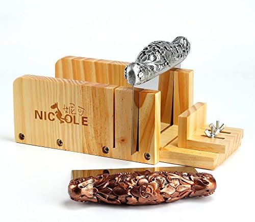 Набор от Инструменти за Рязане на Сапун Nicole Регулируема Дървена Кутия За Рязане с Набор за Студена Обработка