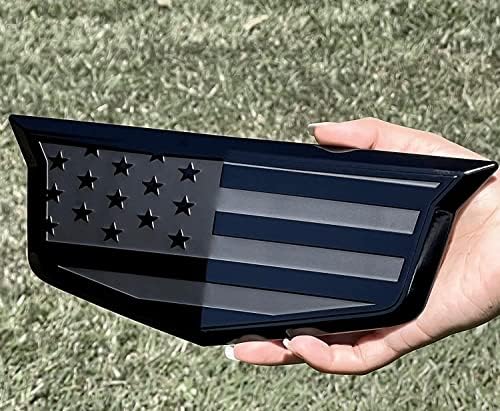 Емблема на задната врата от алуминий с покритие под формата на американски флаг за Escalade 2021-2023 (Отзад)