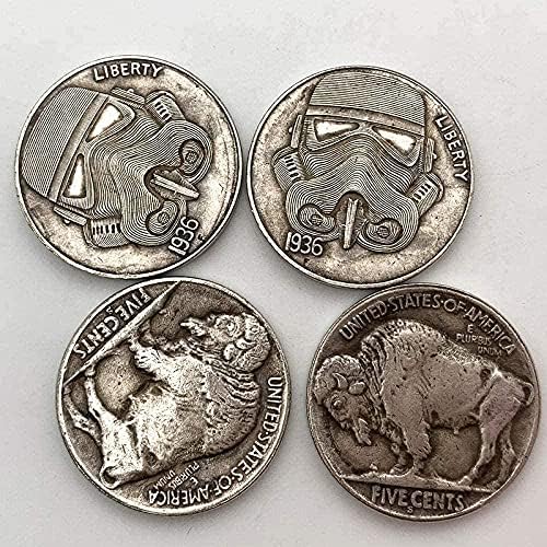 Точков Робот-Скитник Античен Мед, Старо Сребро Айде Колекция от Монети на 20 мм една Сребърна Монета Копие за