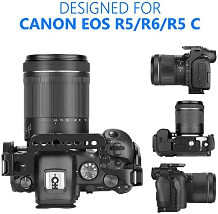 Клетка за камера NEEWER, съвместима с Canon EOS R5 R6 R5 C, стабилизатор за инсталирането на slr е от алуминиева