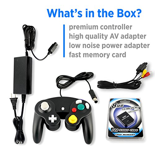Комплект от детайли Gamecube с контролер, адаптер за захранване, карта памет и AV кабел от Other Future