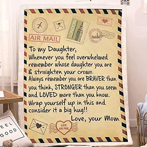 LOVINSUNSHINE въздушна поща на дъщеря ми Одеяло от мама Подаръци на Дъщеря си за рожден ден, Идеи за Подаръци
