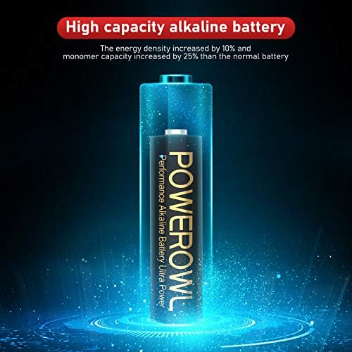 Алкални батерии AAA голям капацитет POWEROWL 24 Бр. и батерия CR2450