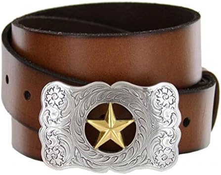 Случайни Деним Каишка от естествена кожа Texas Ranger Star Western от естествена кожа