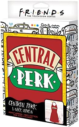 Червена Престилка за приятелите на Central Perk | Един размер подходящ за повечето | Костюм сервитьорка на Рейчъл