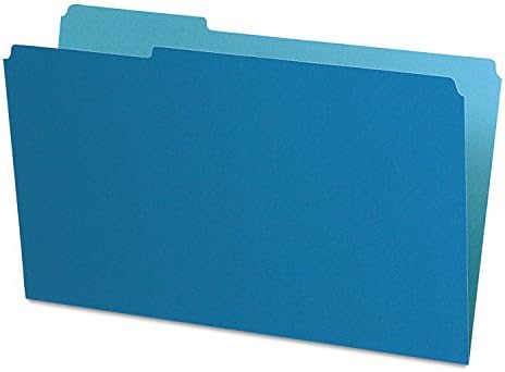 Вътрешна папка за файлове Pendaflex 435013Blu, остригана горния издърпване на 1/3, Правна, синьо, 100 бр./кор.