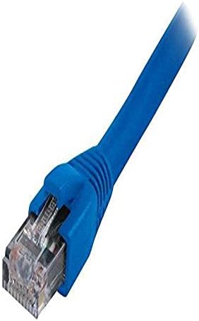 Интегриран кабел 1' основа cat6a Екраниран кабел за Свързване на синьото (основа cat6a-1BLU)