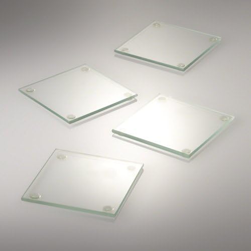 Квадратна стъклена поставка Eastland® 4 Комплект от 12