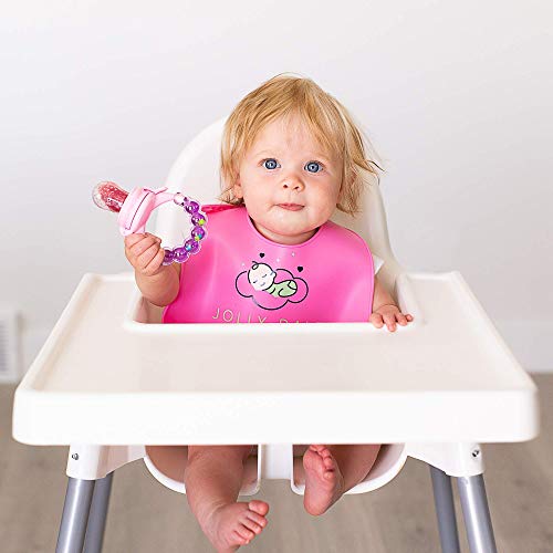 Комплект за никнене на млечни зъби и хранене Jolly Dale Бебе със Силикон нагрудником-кофички, детски прорезывателем