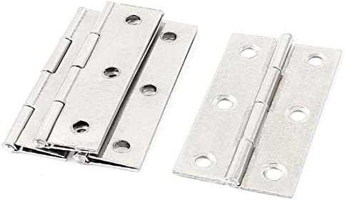 Нов Lon0167 4шт 6,6 см Препоръчва x 3,5 см метален надежден, ефективен Сгъваема врата на панта мебелен шкаф