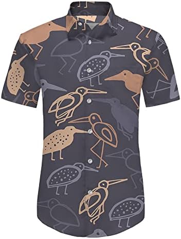 2023 Нови Комплекти Мъжки Хавайски Ризи с Потребителски Логото, Ежедневни, Плажни Ризи с Копчета с Къс Ръкав