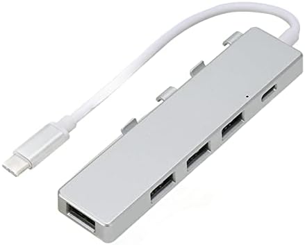 Концентратор тип C, 5 Интерфейси Компактен Преносим Телефонен Концентратор от алуминиева Сплав C USB