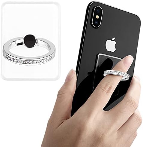 3 Опаковки, Прозрачни пръстени за телефон с диамантен пръстен, поставка-държач за прозрачни пръстени за мобилен