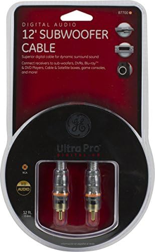 Цифров коаксиален кабел GE Ultra Pro 87700 (12 Фута)