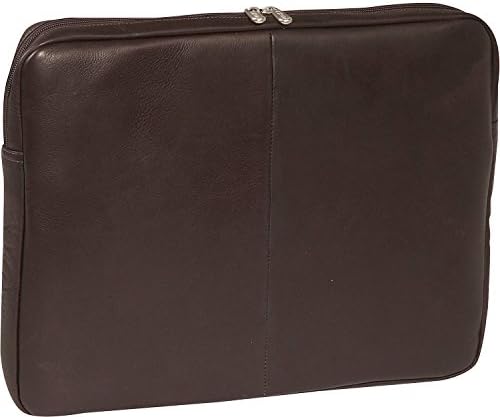 Калъф за лаптоп Piel Leather 17 Инча с цип, Шоколад, Един размер