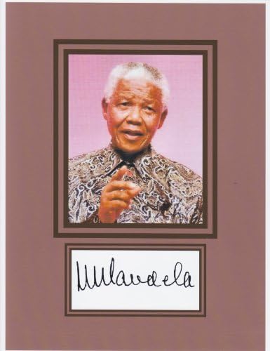 Подпис Киркленда Нелсън Мандела 8 X 10 Снимка с Автограф на гланцирана фотохартия