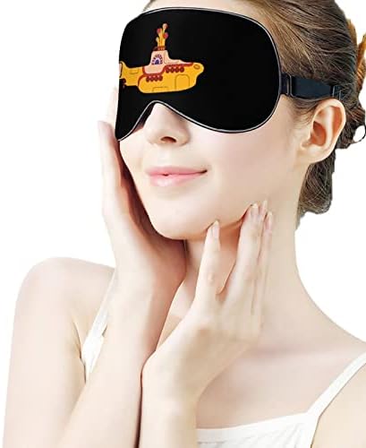 Забавна Маска за Очи Yellow Submarine Sleep Eye Mask Сладко Blindfold Eye Covers Сенки за очи за Мъже Подаръци