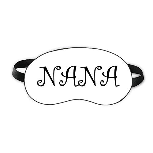 Бабини Букви Nana Present Pattern Sleep Eye Shield Мека Нощна Превръзка На Очите Сянка На Кутията