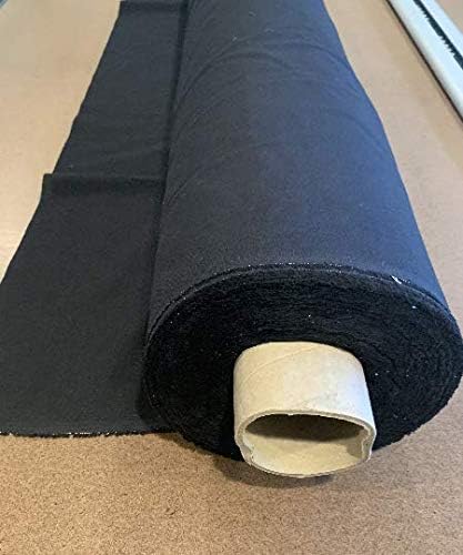 Черна муслиновая плат от памук /кърпа за текстилни завеси - (60 инча Ширина)
