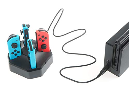 Nintendo Switch: Набор от Joy-Con, Verde/Rosa Neon Limited и Basics, предназначени за 4 контролери Joy-Con di