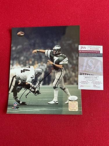 Рон Яворски, с автограф (лиценз JSA), Винтажное снимка 8x10 (Eagles) - Снимки NFL с автограф