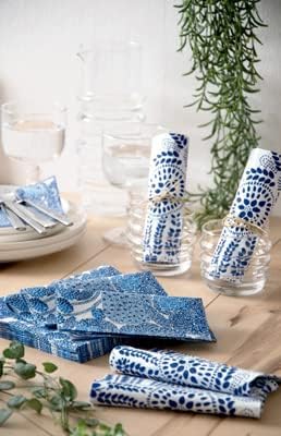 Marimekko | Всичко за синьо | Комплект хартиени салфетки 40шт | Размери за коктейли и ланча | Кърпички за коктейли