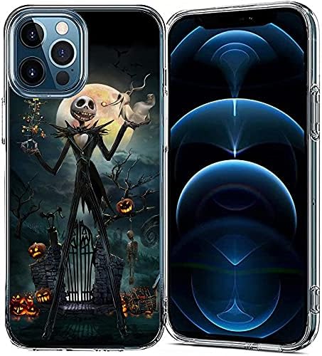 Класически дизайн Xovive The Nightmare Jack Калъф за телефон за Хелоуин, който е Съвместим с iPhone 13 Pro Преди