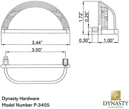 Dynasty Hardware 3455-чекмеджето за съхранение на препаратите от ленти и мъжец, Реколта Никел (10 опаковки)