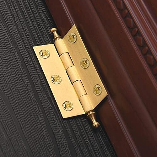 WYBFZTT-188 5 Бр Мат Месинг Декоративни Панти за вратите на гардероба Злато (Размер: 62 мм)