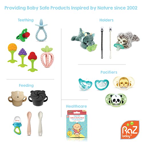 RaZbaby Мека Силиконова играчка-прорезыватель за бебета от 3 м +, Массажирующая Зърното, за да се улесни никнене