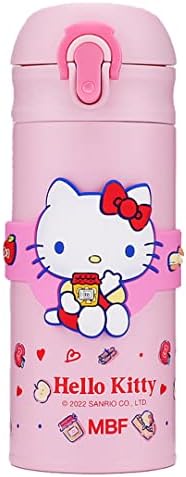 Ежедневните Изкушения Hello Kitty Изолирано Бутилка За Вода От Неръждаема Стомана 350 мл Розов