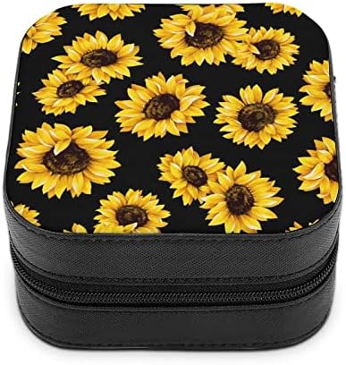 Пътен Бижутериен Калъф Sunflower Hope Sunshine Кутия За Съхранение На Бижута За Момичетата И Жените