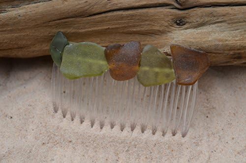 Гребени за коса от морския стъкло (разноцветни)