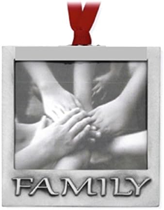 Семейно Коледна украса В Купа Рамка Ръчно Произведено в САЩ