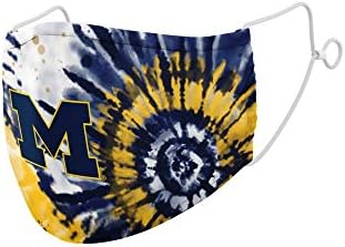 Маска за лице Top of the World NCAA Michigan Wolverines Унисекс Отборен цвят Вратовръзка Боядисват, Michigan