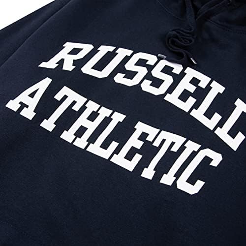Мъжки блузи Russell Athletic Големи и високи размери – мек вълнен плат Пуловер с качулка и Шарките